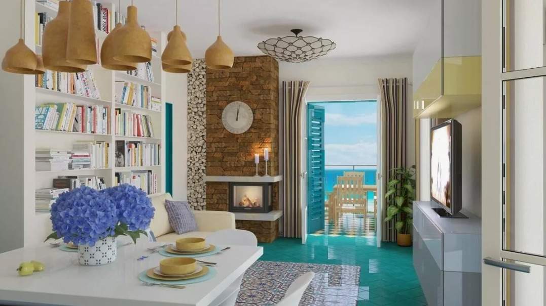 Средиземноморский стиль интерьера в квартирах до 80 м2